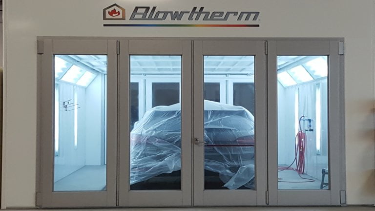 Spraying in a New Paint Booth!